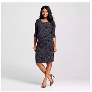 Women Maternity 3/4" Sleeve T-Shirt Dress LARGE